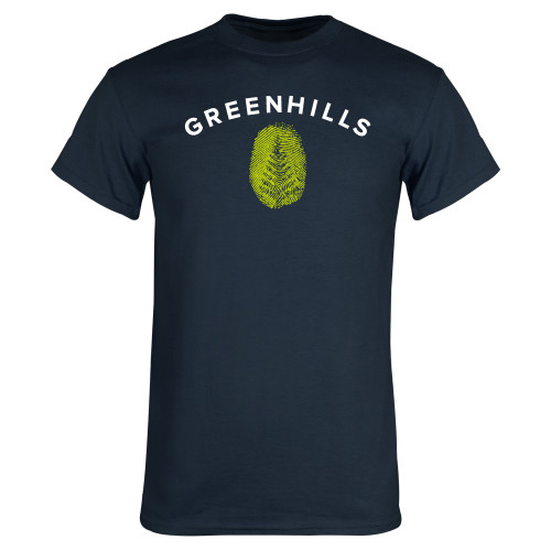  Navy T Shirt - Greenhills Fingerprint