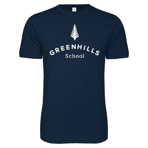  Next Level Navy SoftStyle T Shirt - Primary Mark