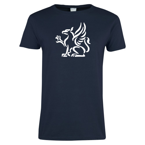  Womens Short Sleeve Navy Tee - Gryphon
