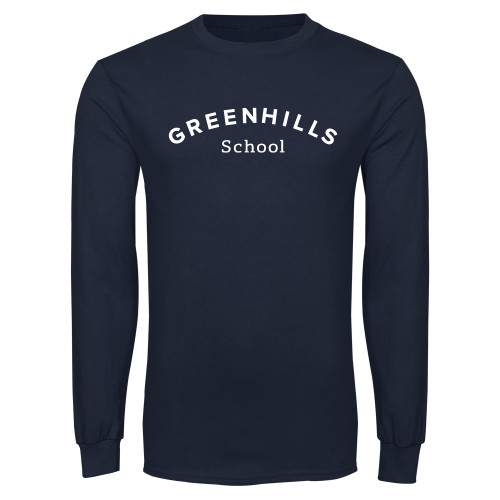  Navy Long Sleeve T-Shirt - Arch. Wordmark