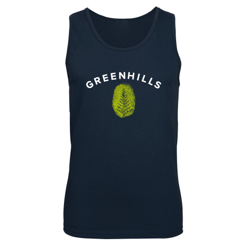  Navy Tank Top - Greenhills Fingerprint
