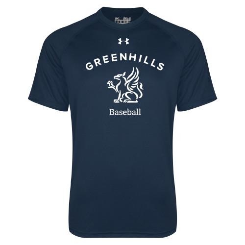  Under Armour Navy Tech Tee - Baseball