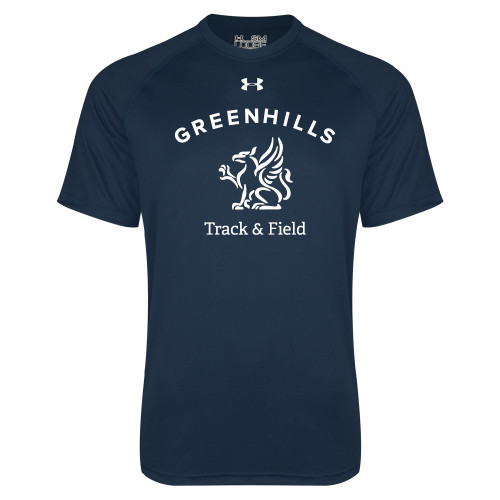  Under Armour Navy Tech Tee - Track and Field