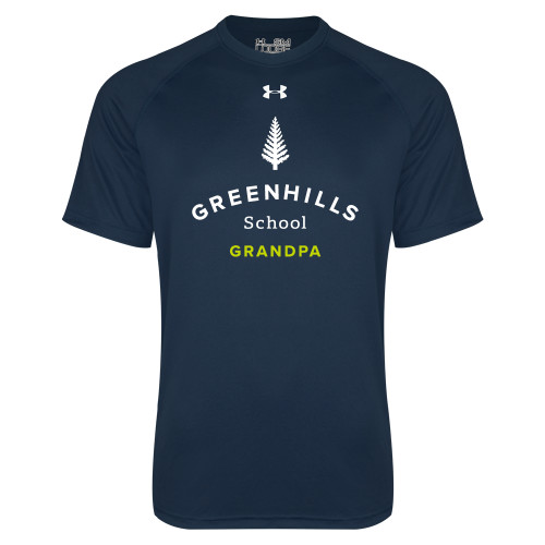  Under Armour Navy Tech Tee - Grandpa