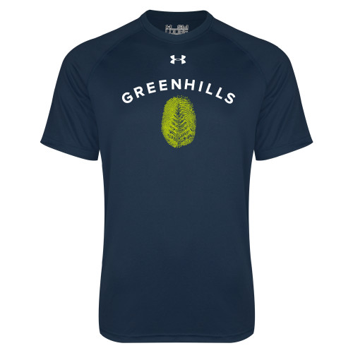  Under Armour Navy Tech Tee - Greenhills Fingerprint