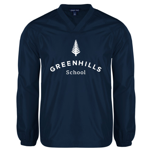 Greenhills Navy V Neck Raglan Windshirt