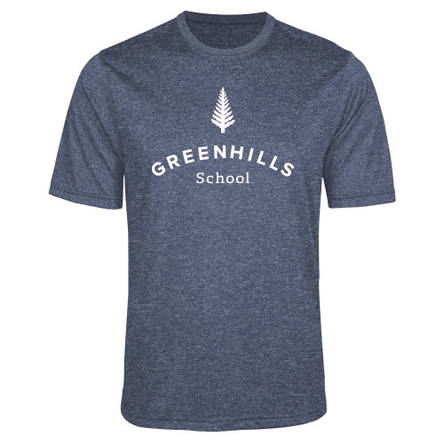  Navy Heather Performance Contender Tee - Primary Mark