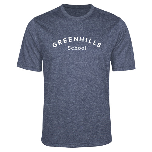 Navy Heather Performance Contender Tee - Arch. Wordmark