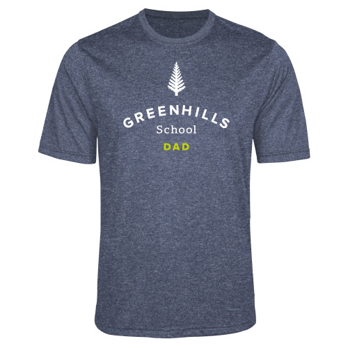  Navy Heather Performance Contender Tee - Dad