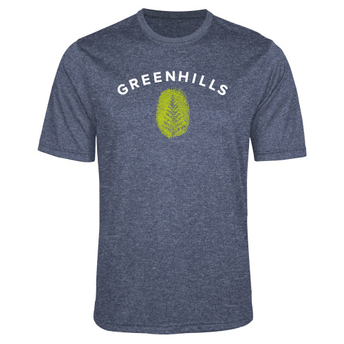  Navy Heather Performance Contender Tee - Greenhills Fingerprint