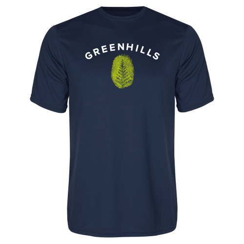  Navy Performance Tee - Greenhills Fingerprint