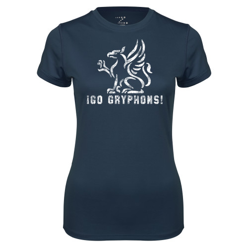  Womens Navy Performance Tee - Greenhills Dist.