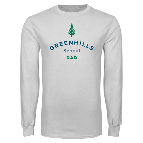  White Long Sleeve T Shirt - Dad