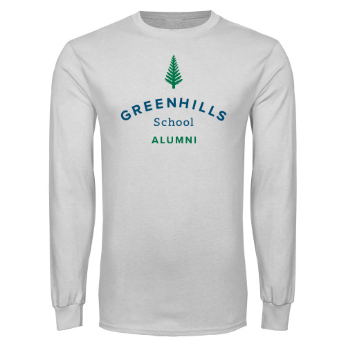  White Long Sleeve T Shirt - Alumni