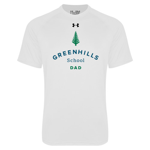  Under Armour White Tech Tee - Dad