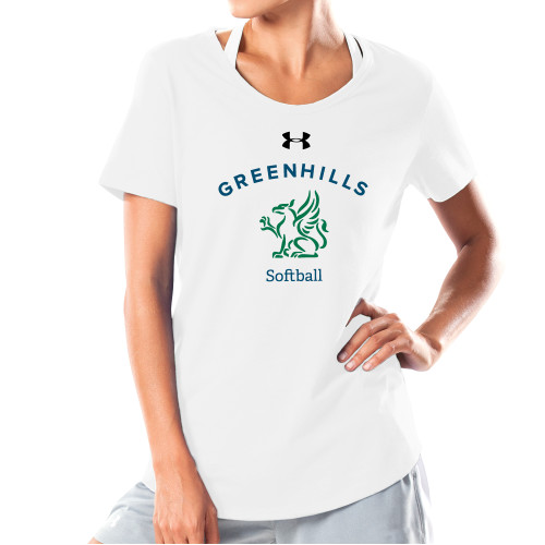 Main Image for  Under Armour Womens White Charged Cotton Tee