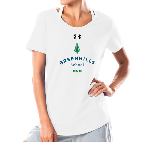 Main Image for  Under Armour Womens White Charged Cotton Tee