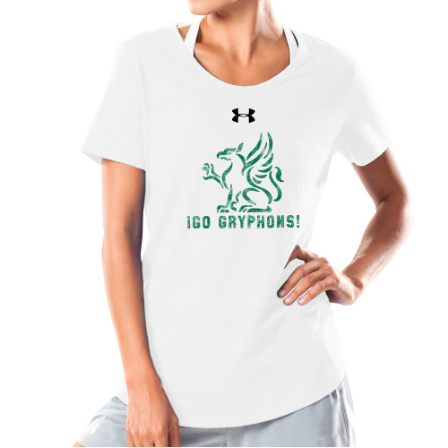 Main Image for  Under Armour Womens White Charged Cotton Tee