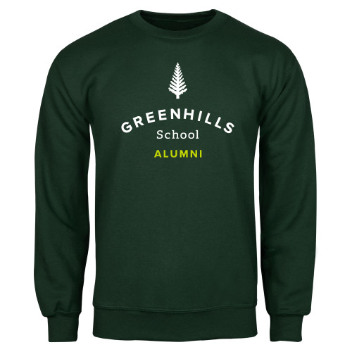 Dark Green Fleece Crew - Alumni