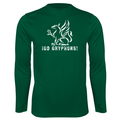  Dark Green Performance Long Sleeve Shirt - Greenhills Dist.