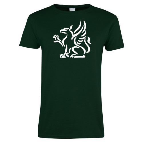  Womens Dark Green Short Sleeve Tee - Gryphon