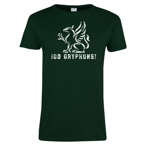  Womens Dark Green Short Sleeve Tee - Greenhills Dist.