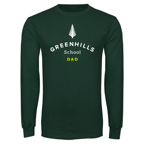  Dark Green Long Sleeve T Shirt - Dad