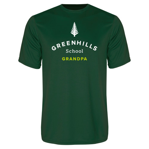  Dark Green Performance Tee - Grandpa