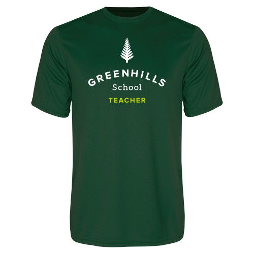  Dark Green Performance Tee - Teacher