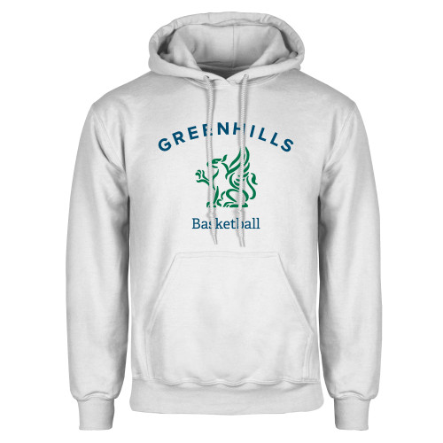  White Fleece Hoodie - Basketball