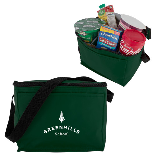  Six Pack Dark Green Cooler - Primary Mark
