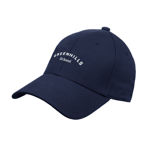  Navy Structured Adjustable Pro Style Hat - Arch. Wordmark