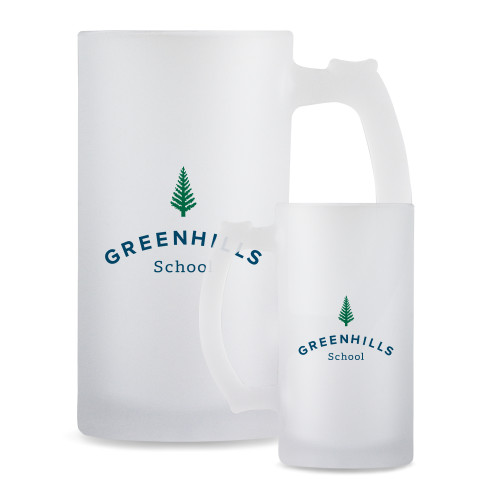  Full Color Decorative Frosted Glass Mug 16oz - Primary Mark