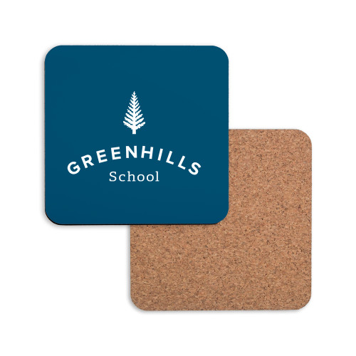  Hardboard Coaster w/Cork Backing - Primary Mark