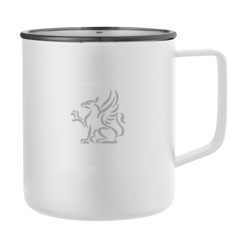  Rover Camp Vacuum Insulated White Mug 14oz - Gryphon Engraved