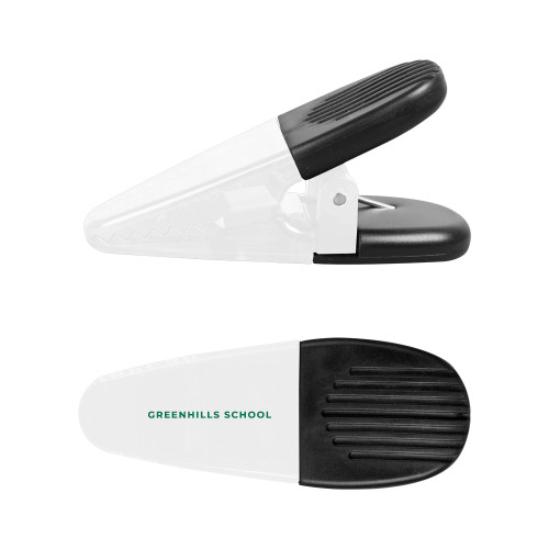  White Crocodile Clip/Magnet - Arch. Wordmark