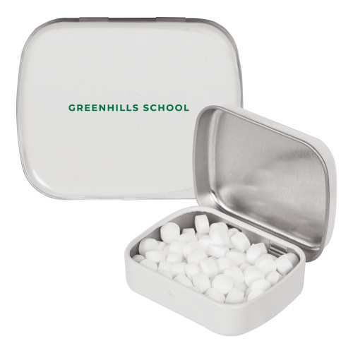  White Rectangular Peppermint Tin - Arch. Wordmark
