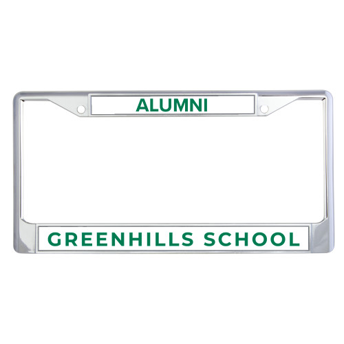  Alumni Metal License Plate Frame in Chrome - Arch. Wordmark