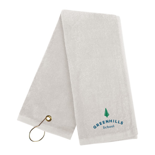  White Golf Towel - Primary Mark
