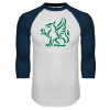 Thumbnail image for  White/Navy Raglan Baseball T Shirt