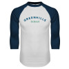 Thumbnail image for  White/Navy Raglan Baseball T Shirt