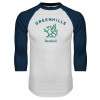 Thumbnail image for  White/Navy Raglan Baseball T Shirt
