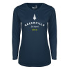Thumbnail image for  Womens Navy Performance Long Sleeve V Neck Shirt