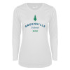 Thumbnail image for  Womens White Performance Long Sleeve V Neck Shirt