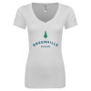 Thumbnail image for  Next Level Womens White Ideal V Tee
