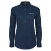 Thumbnail image for  Womens Navy Twill Button Down Long Sleeve 