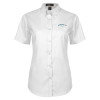 Thumbnail image for  Womens White Twill Button Up Short Sleeve
