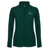 Thumbnail image for  Womens Dark Green Fleece Full Zip Jacket
