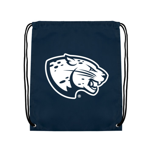  Navy Drawstring Backpack - Jaguar Head