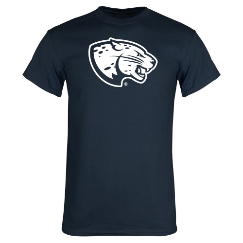  Navy T Shirt - Jaguar Head